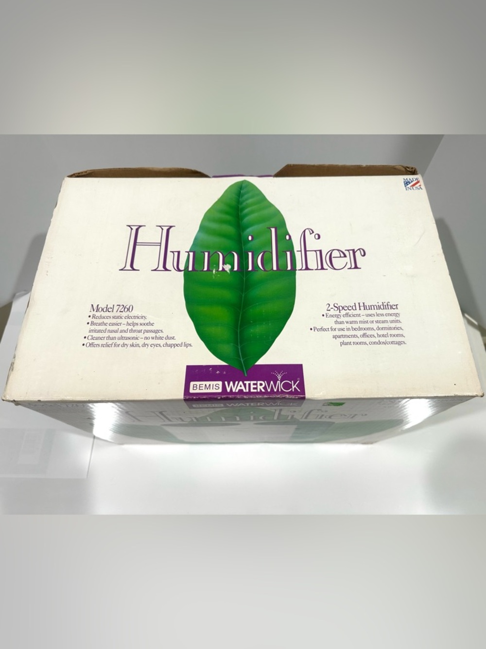 Brand New Vintage 1993 Bemis Waterwick Humidifier 7260 2 Speed 2 Gallon 28 Hrs - Picture 2 of 6